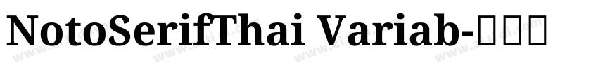 NotoSerifThai Variab字体转换